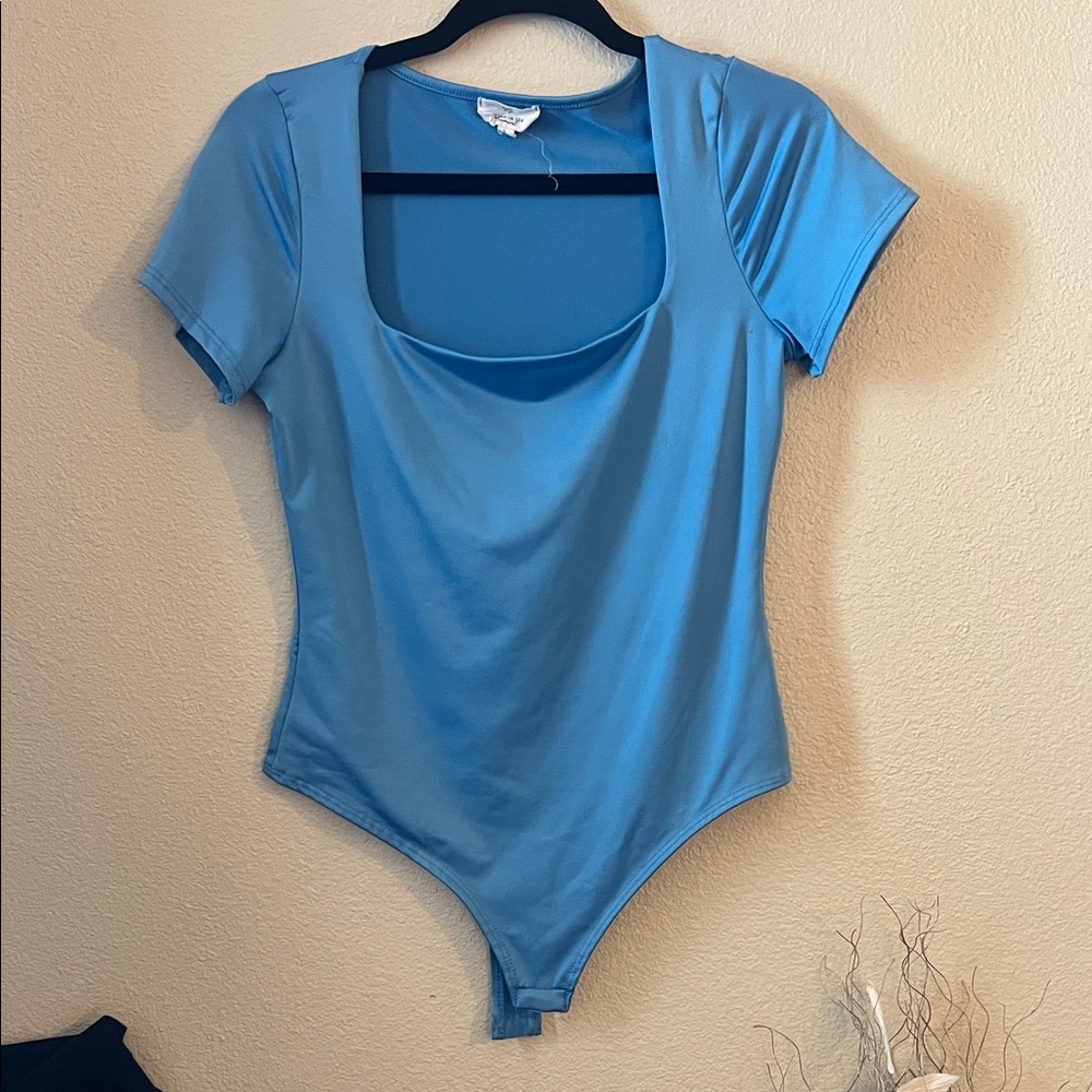 Blue Short Sleeve Bodysuit